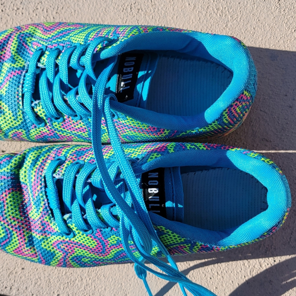 NOBULL EUC Women's Vibrant Swirl Design OG Trainers W8.0 - Picture 2 of 9
